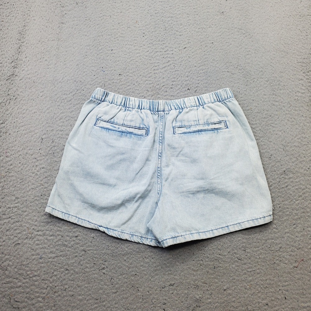 Gap Shorts Womens Small Blue Denim Ultra Soft Light Wash Elastic Waist Pull On - Picture 2 of 9